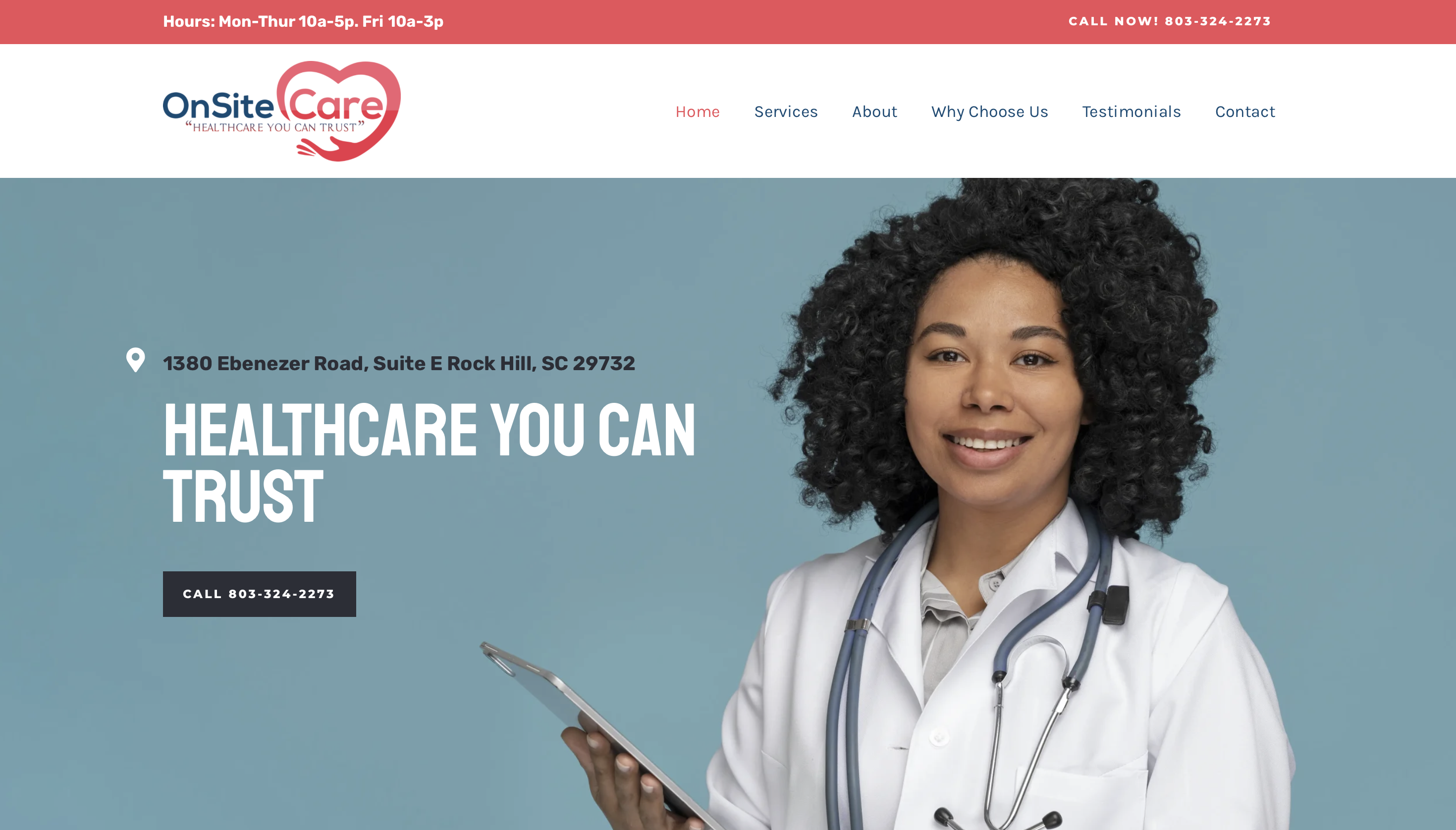 Hormone Clinic Website Design Example 2
