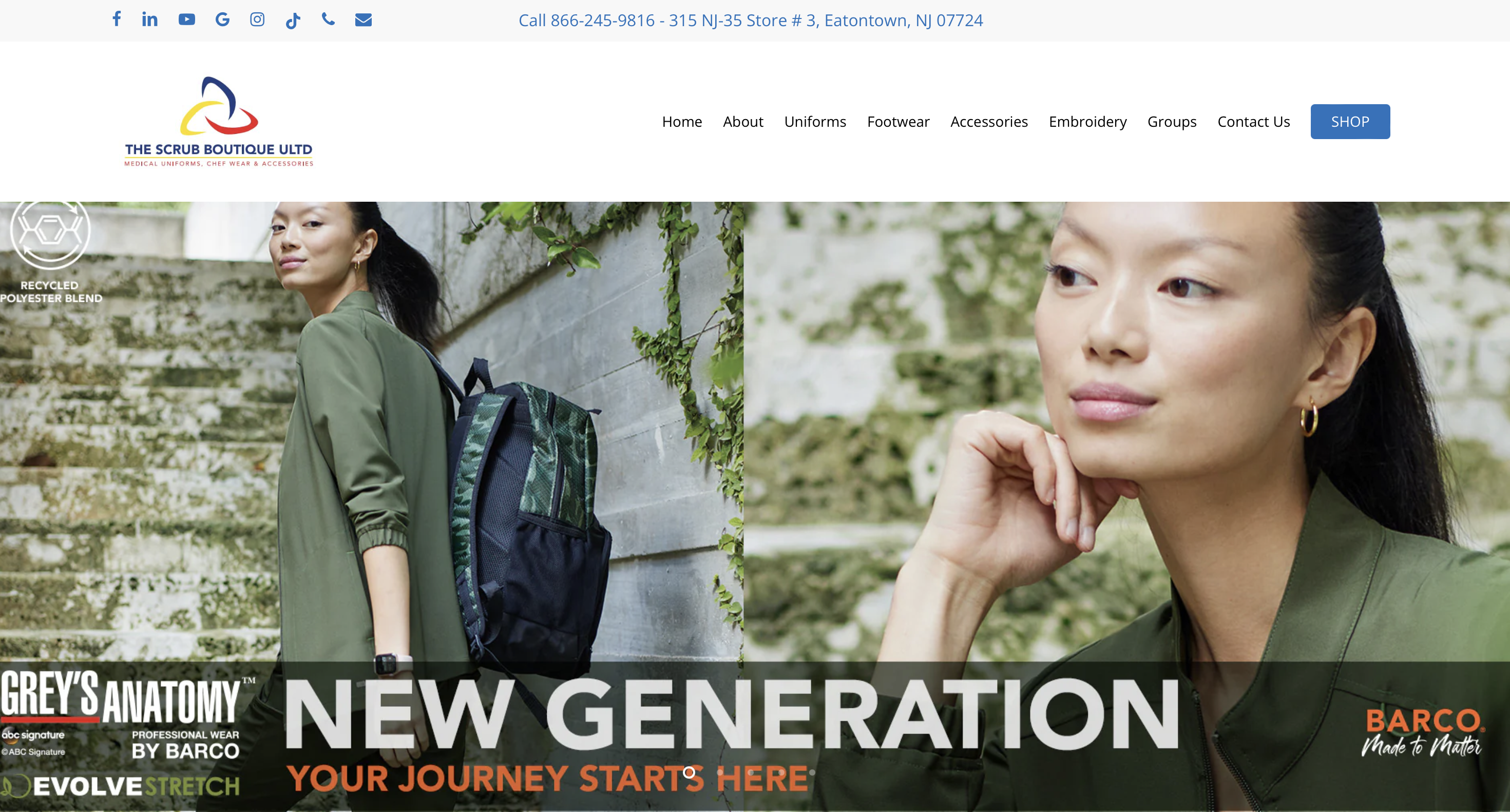 IV Clinic Website Design Example 3