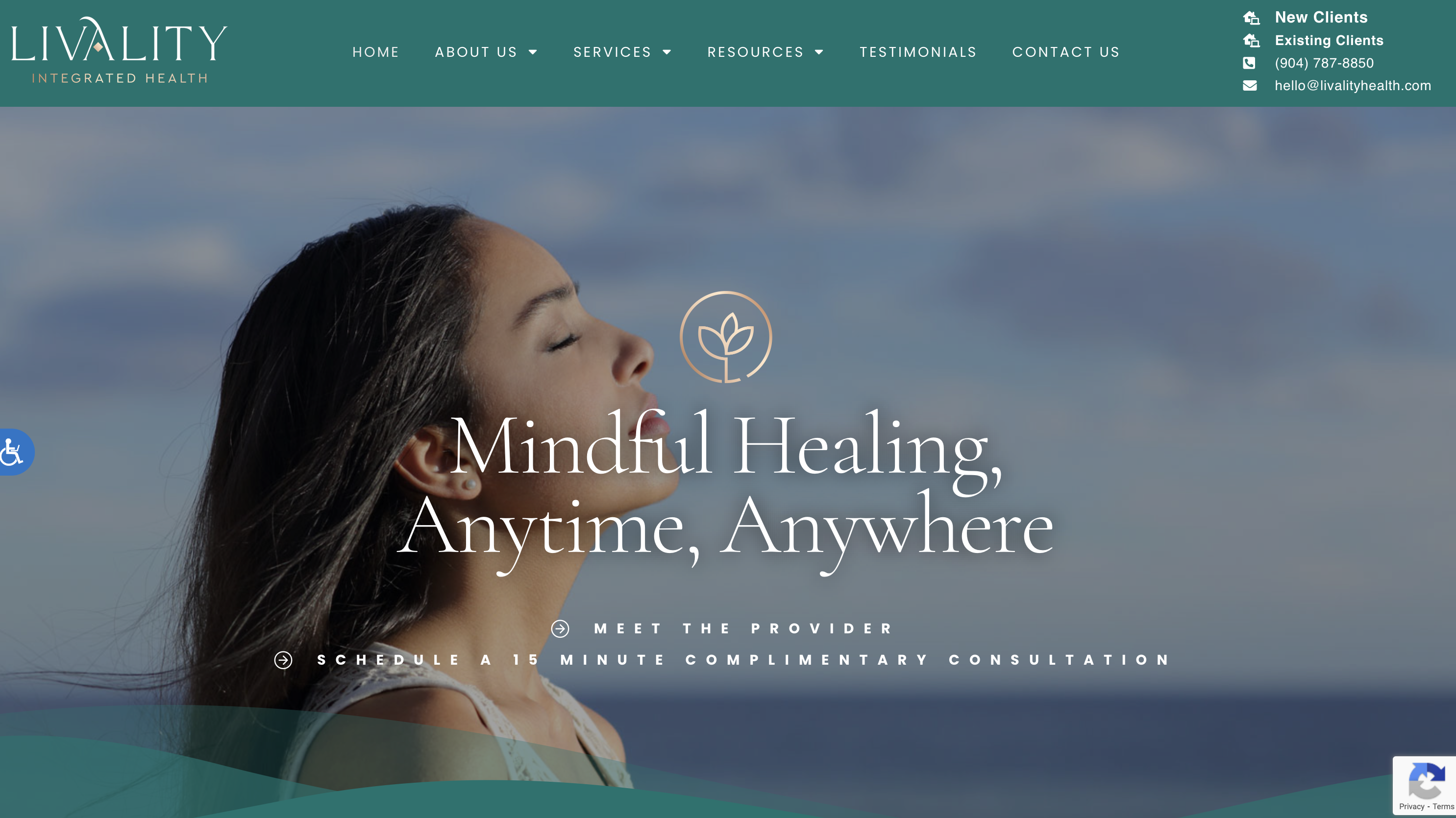 Wellness Clinic Website Design Example 6