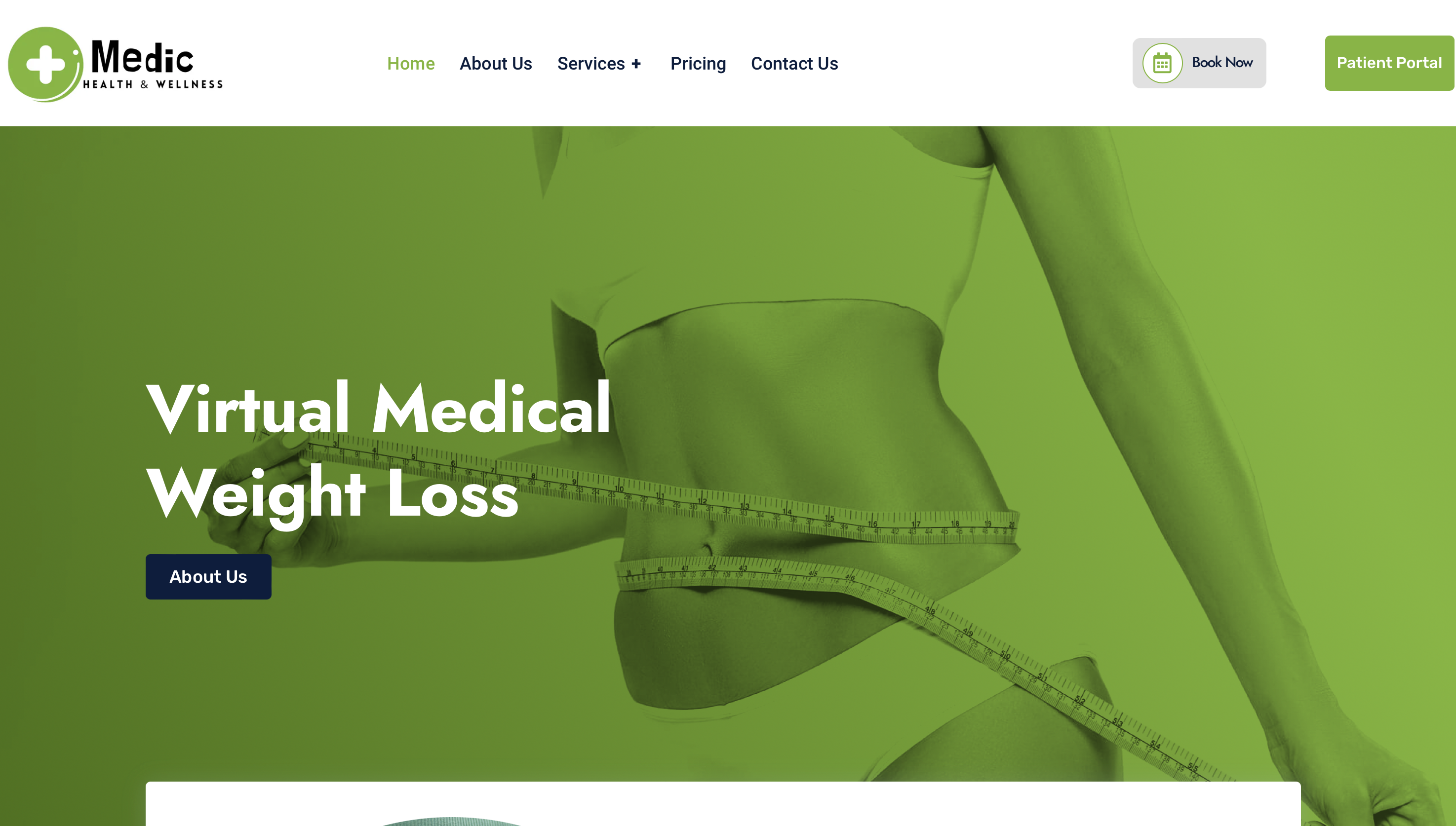 Wellness Clinic Website Design Example 2